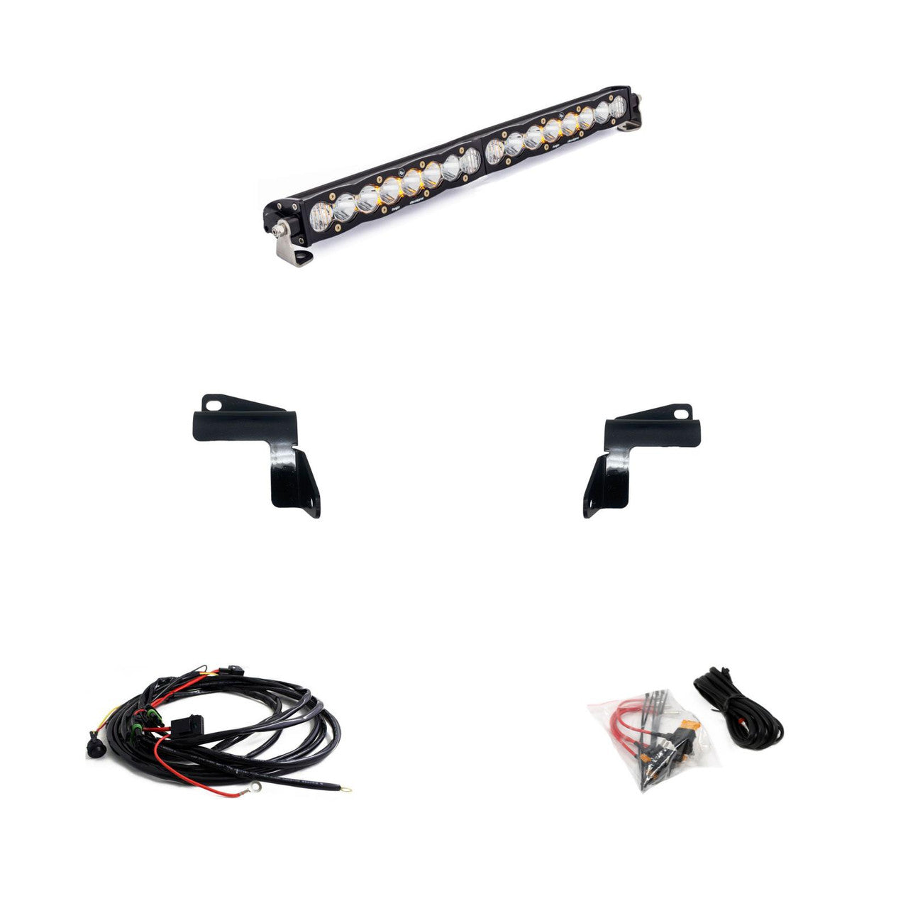 Baja Designs 20-22 GMC S8 20インチバンパーライトバーキット - GMC 2020-22 シエラ 2500HD/3500HD対応