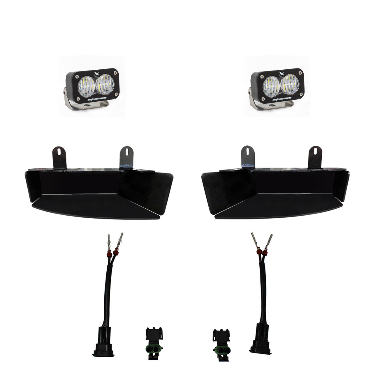 Baja Designs 2019〜2024年 ダッジ ラム S2スポーツ フォグポケットライトキット - RAM 2500/3500用