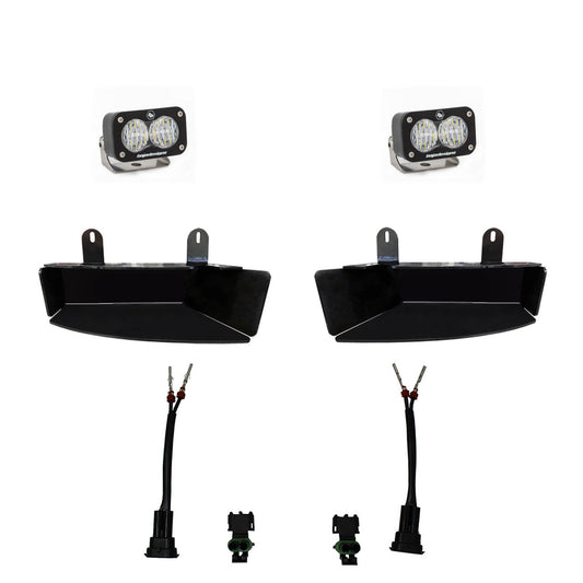 Baja Designs 2019〜2024年 ダッジ ラム S2スポーツ フォグポケットライトキット - RAM 2500/3500用