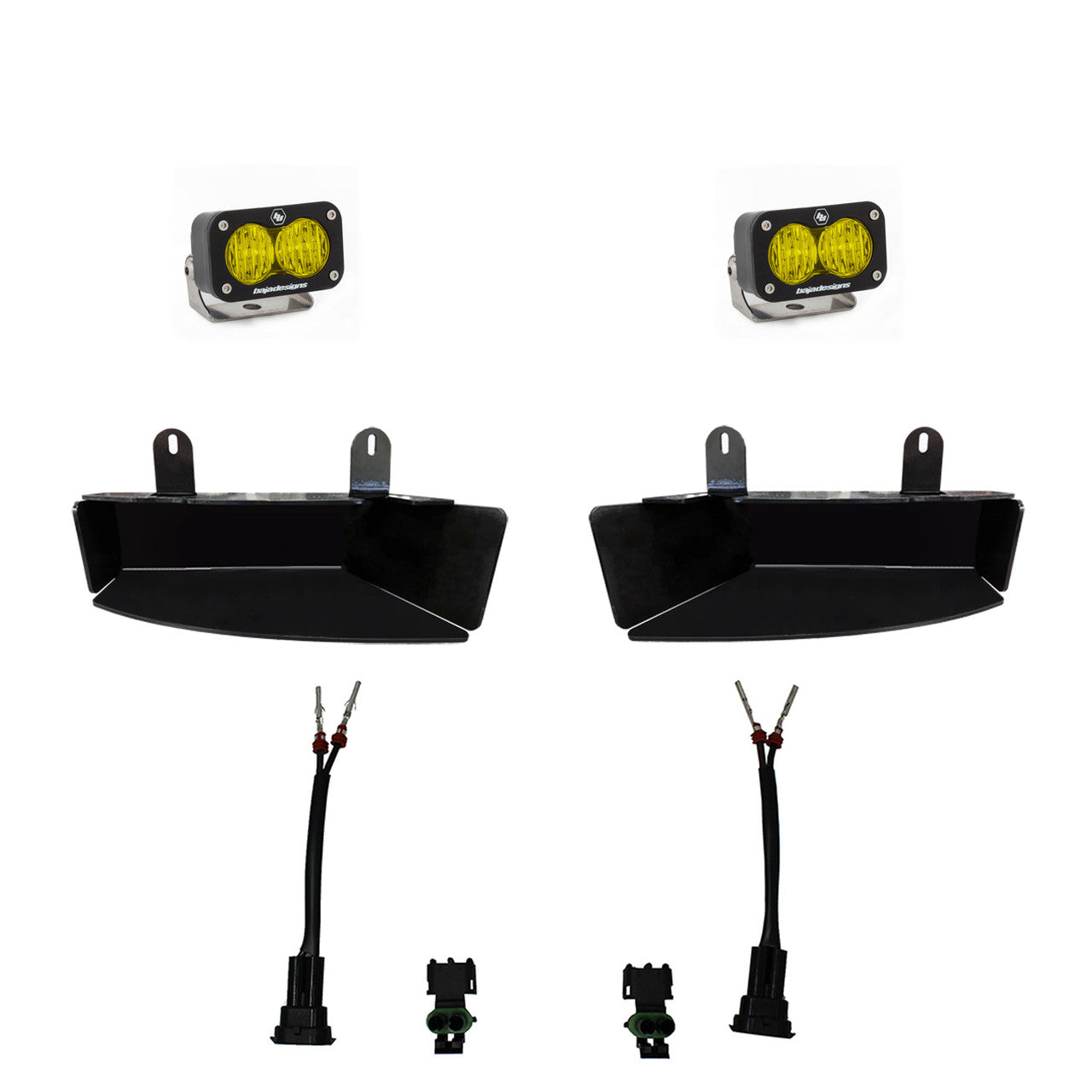 Baja Designs 2019〜2024年 ダッジ ラム S2スポーツ フォグポケットライトキット - RAM 2500/3500用