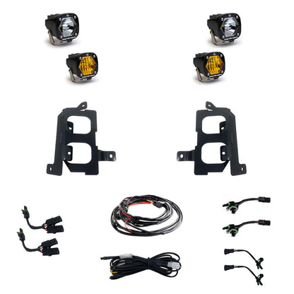 Baja Designs 19-22 GMC シエラ 1500 S1 デュアルフォグポケットライトキット -