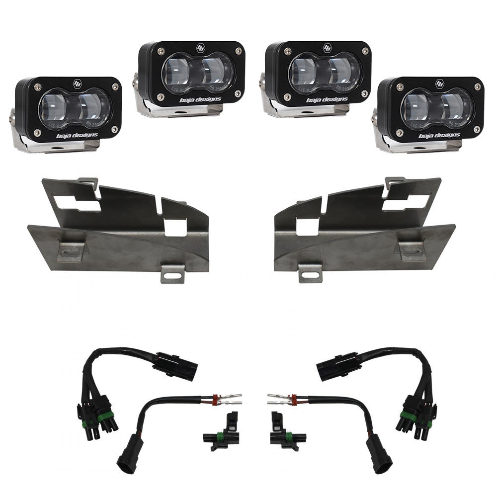 Baja Designs Dodge/Ram デュアル S2 SAE フォグポケットライトキット - Ram 2019-22 1500 Rebel; 2021-22 1500 TRX