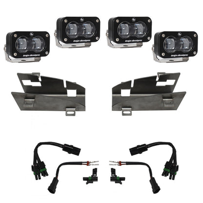 Baja Designs Dodge/Ram デュアル S2 SAE フォグポケットライトキット - Ram 2019-22 1500 Rebel; 2021-22 1500 TRX
