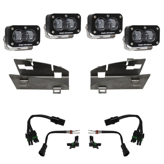 Baja Designs Dodge/Ram デュアル S2 SAE フォグポケットライトキット - Ram 2019-22 1500 Rebel; 2021-22 1500 TRX