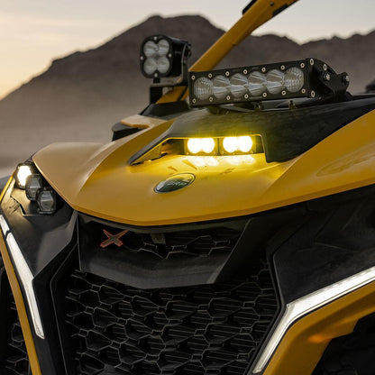 Baja Designs 24 Can-Am Maverick R Dual S2 Pro アンバーフードキット -