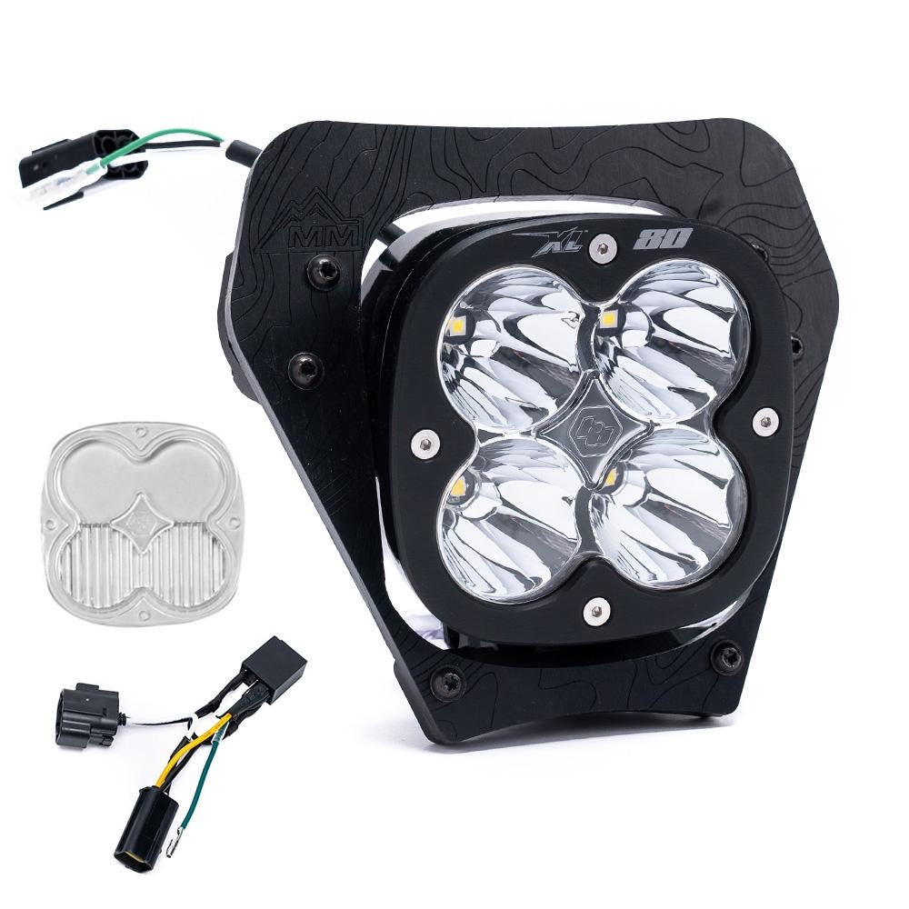 Baja Designs KTM XL80 (DC) ヘッドライトキット Hi-Low ハーネス付き - KTM 2024 350 EXC-F・500 EXC-F・450 XCF-W・350 XW-F・500 XW-F対応
