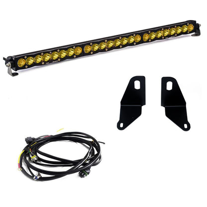 Baja Designs S8 30インチ グリル裏LEDライトバーキット - 2022-2026 シボレー シルバラード 1500