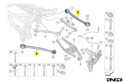 Fall-Line Motorsports G8X / F8X リアロアテンション / トーアームセット