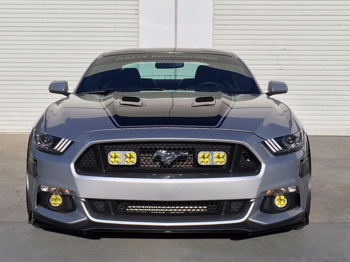 Rally Innovations 2015-2017 フォード マスタング (非GTおよびGTパフォーマンスパック両方) 3ピース フロントスプリッター [FO-P8T-FSP-02]
