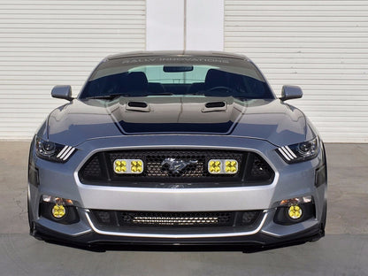 Rally Innovations 2015-2017 フォード マスタング (非GTおよびGTパフォーマンスパック両方) 3ピース フロントスプリッター [FO-P8T-FSP-02]