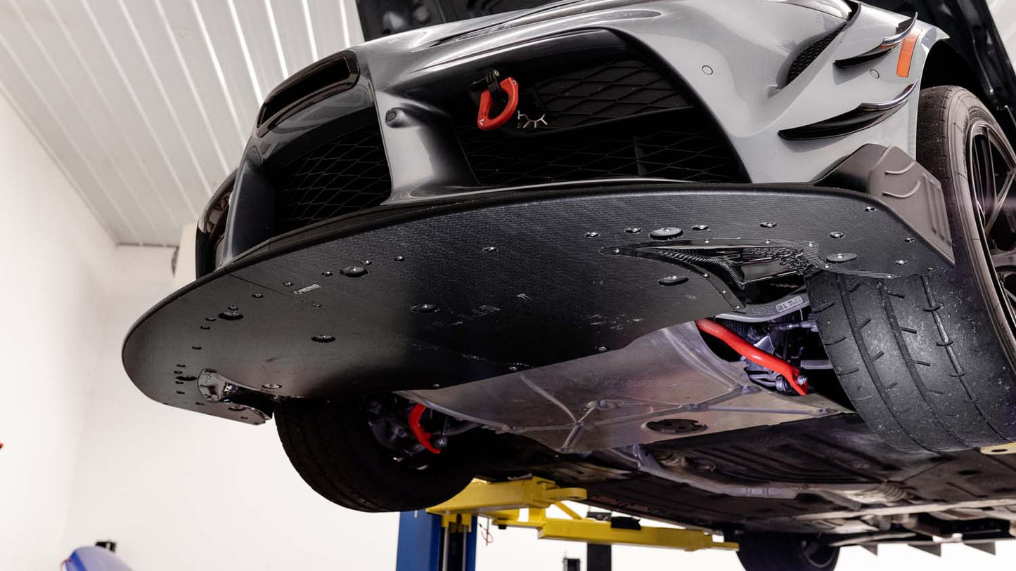 Verus Engineering ハイダウンフォースフロントスプリッター | 2020年以降 トヨタ A90 スープラ (A0420A)