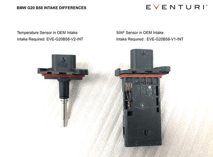 Eventuri BMW G2X / G42 M40i B58 ブラックカーボンインテークシステム - 2018年11月以降