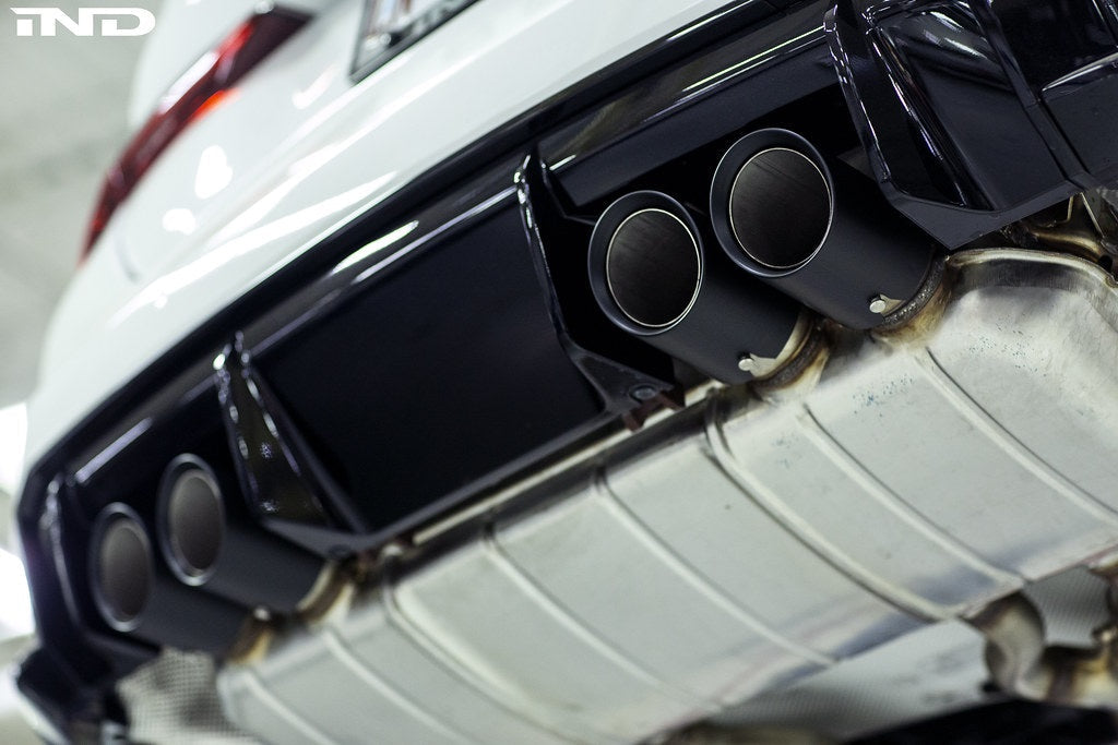 IND G8X M2 / M3 / M4 マットブラックコーティングエキゾーストチップセット