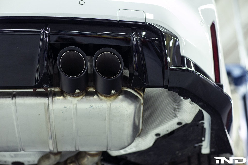 IND G8X M2 / M3 / M4 マットブラックコーティングエキゾーストチップセット