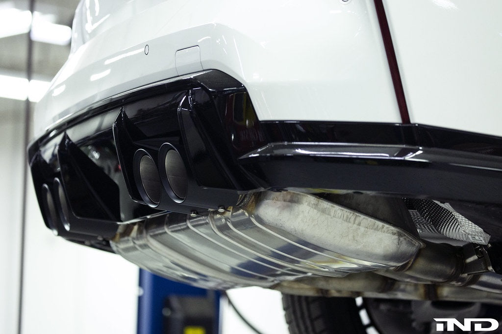 IND G8X M2 / M3 / M4 マットブラックコーティングエキゾーストチップセット