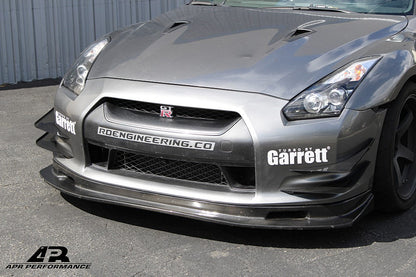 APRパフォーマンス カーボンファイバー フロント カナード セット - 2009-2011 日産 R35 GT-R - AB-603509