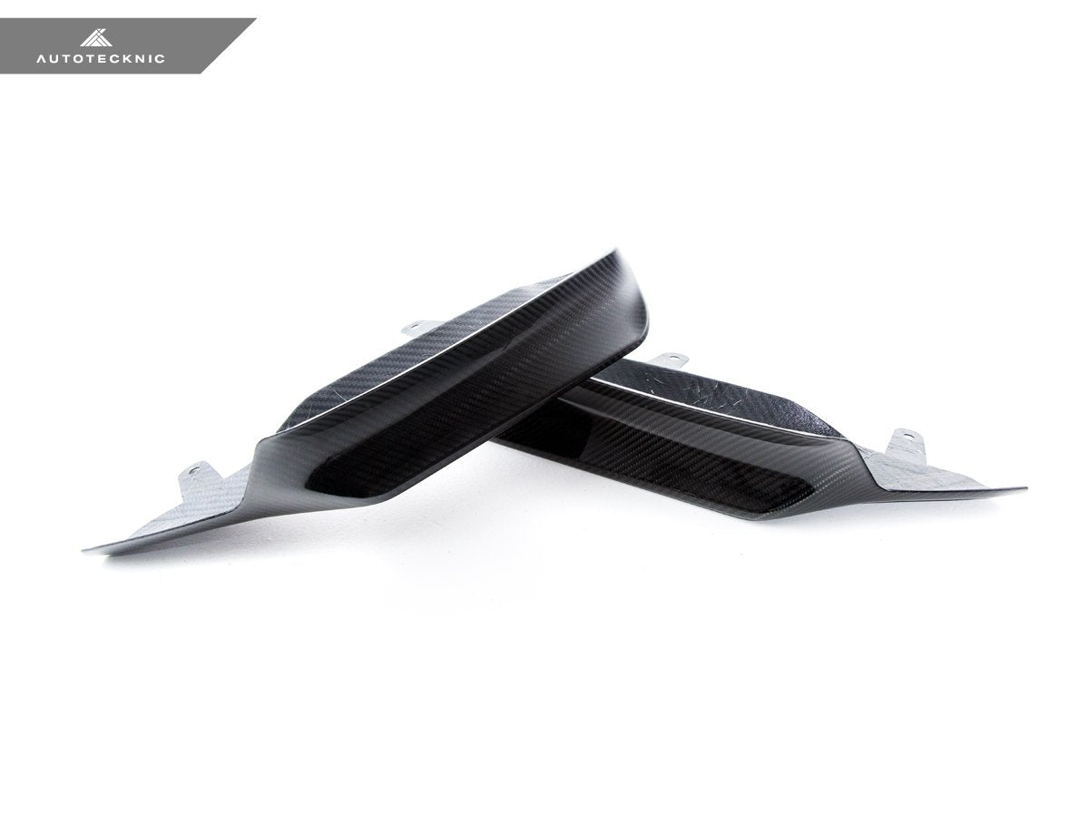 AutoTecknic F97 X3M / F98 X4M プレLCI ドライカーボン パフォーマンスエアロスプリッター＆リップセット