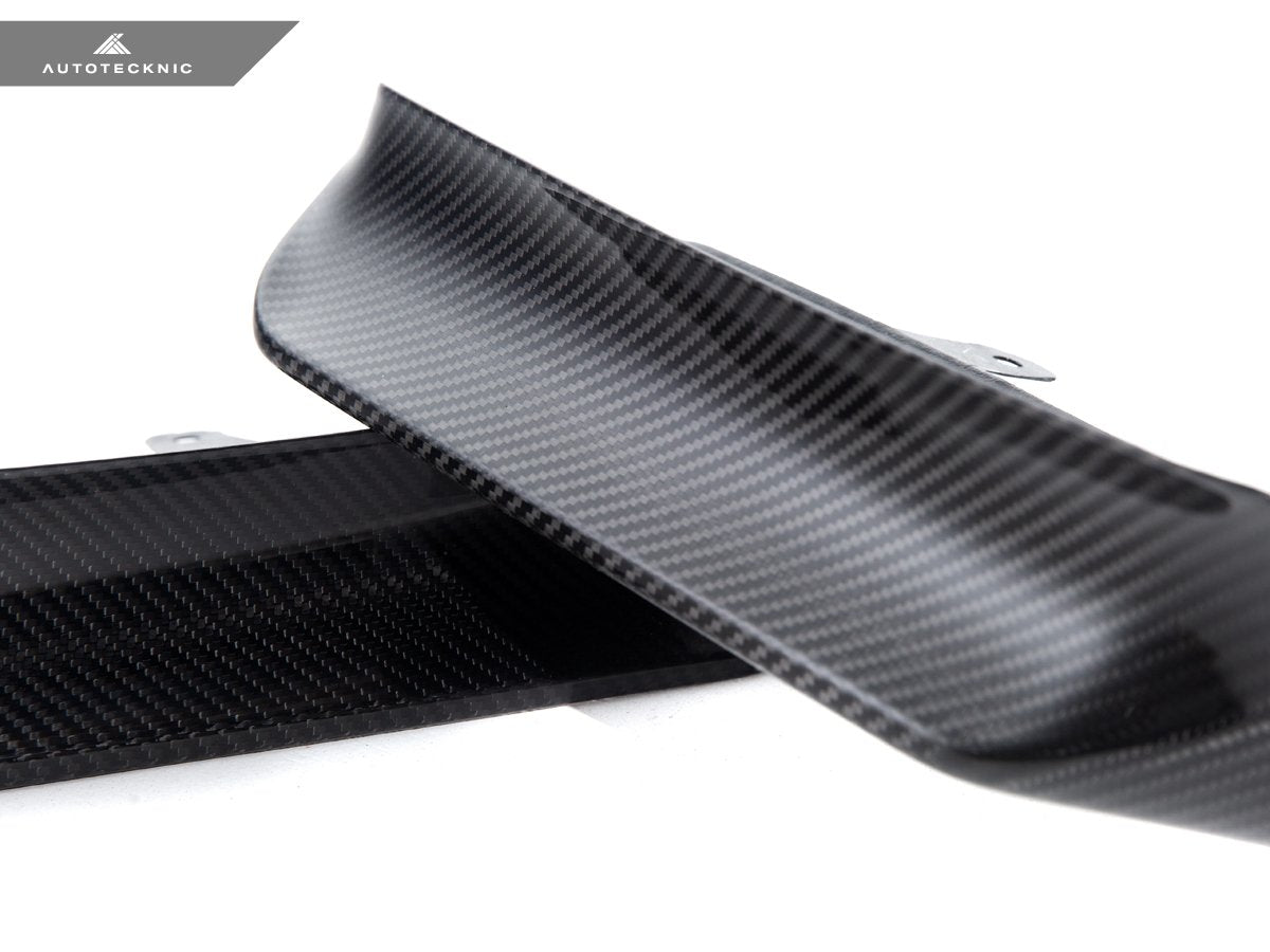 AutoTecknic F97 X3M / F98 X4M プレLCI ドライカーボン パフォーマンスエアロスプリッター＆リップセット