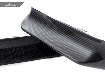 AutoTecknic F97 X3M / F98 X4M プレLCI ドライカーボン パフォーマンスエアロスプリッター＆リップセット