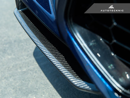 AutoTecknic F95 X5M プレLCIパフォーマンス ドライカーボン フロントスプリッターセット