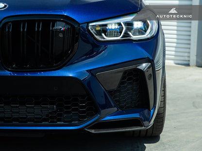 AutoTecknic F95 プレLCI X5M ドライカーボンバンパートリムセット