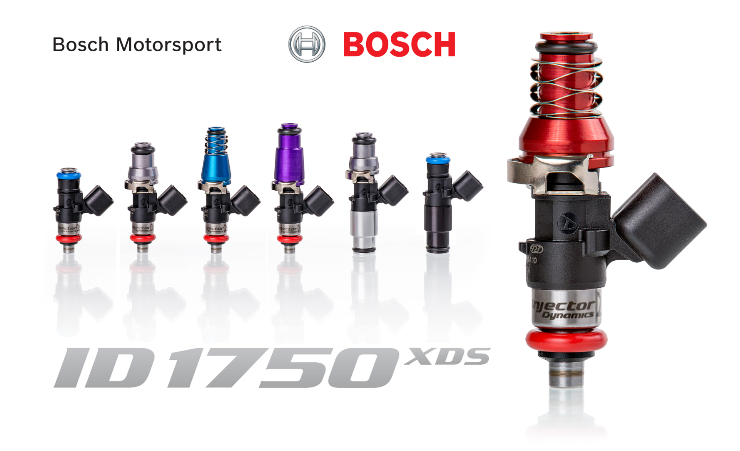 Injector Dynamics 1750cc XDS インジェクター - 4 個セット |適合車種複数 (1750.60.11.D.4)