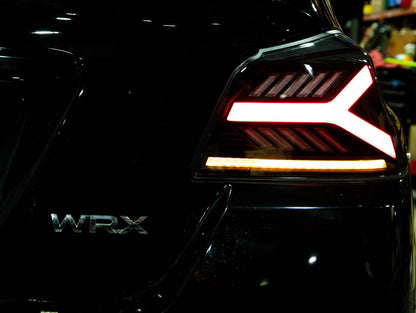 OLM Y-Spec LEDテールライト（スモークレンズ レッドオプティック） - 2015-2021 WRX / STI用