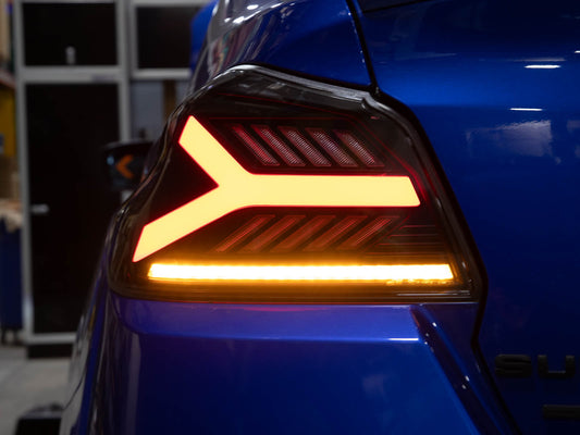 OLM Y-Spec LEDテールライト（スモークレンズ ホワイトオプティック）- 2015-2021 WRX / STI用