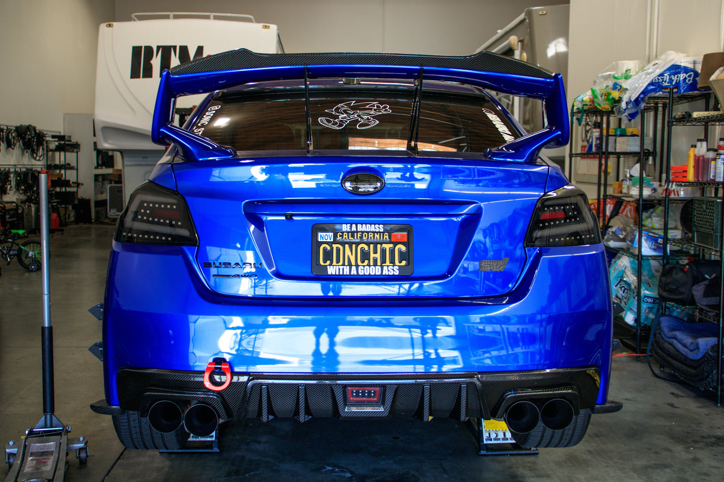 OLM LE ドライカーボンリアディフューザー - 2015-2021 スバル WRX/STI