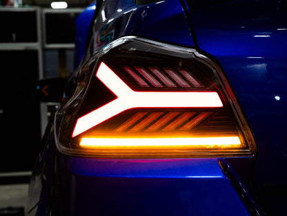 OLM Y-Spec LEDテールランプ（クリアレンズ レッドオプティック）- 2015-2021 WRX/STI用