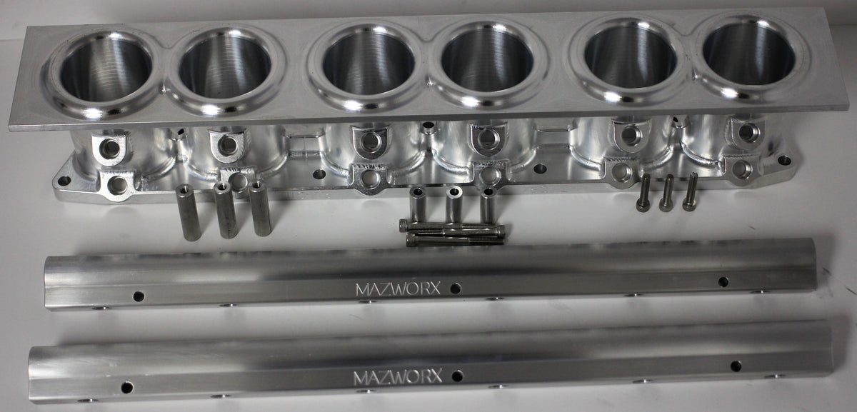 Mazworx - 2JZ-GTE ビレットインテークパーシャルマニホールド (21100)