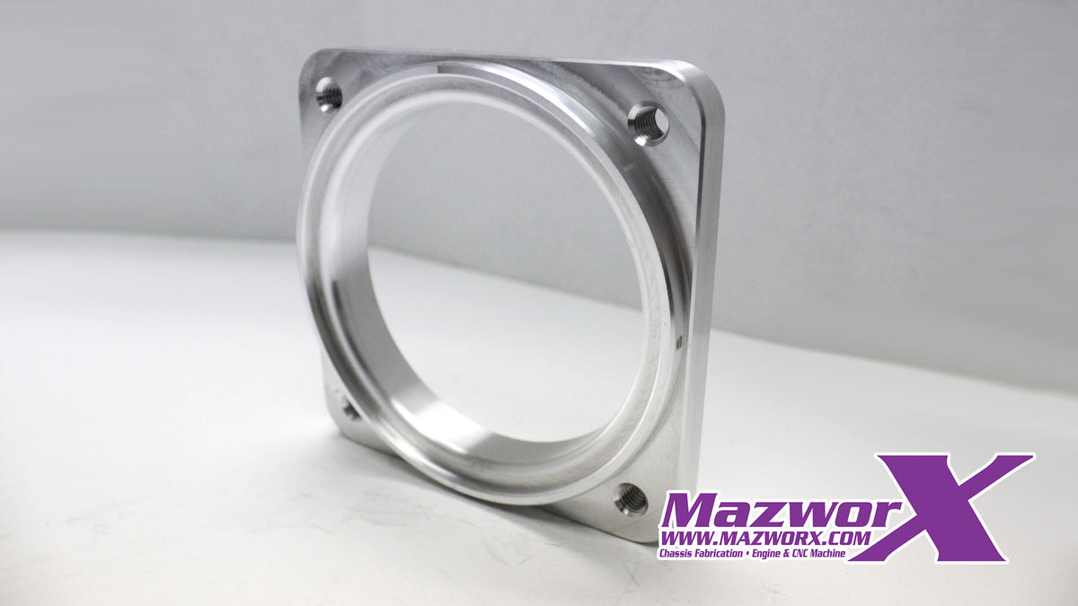 Mazworx - スロットルボディフランジ Mustang 90mm (10202)