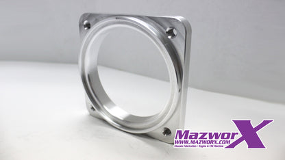 Mazworx - スロットルボディフランジ Mustang 90mm (10202)