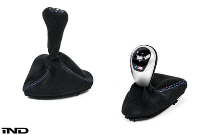 IND E9X M3 トリコロールステッチ アルカンターラシフトブーツ