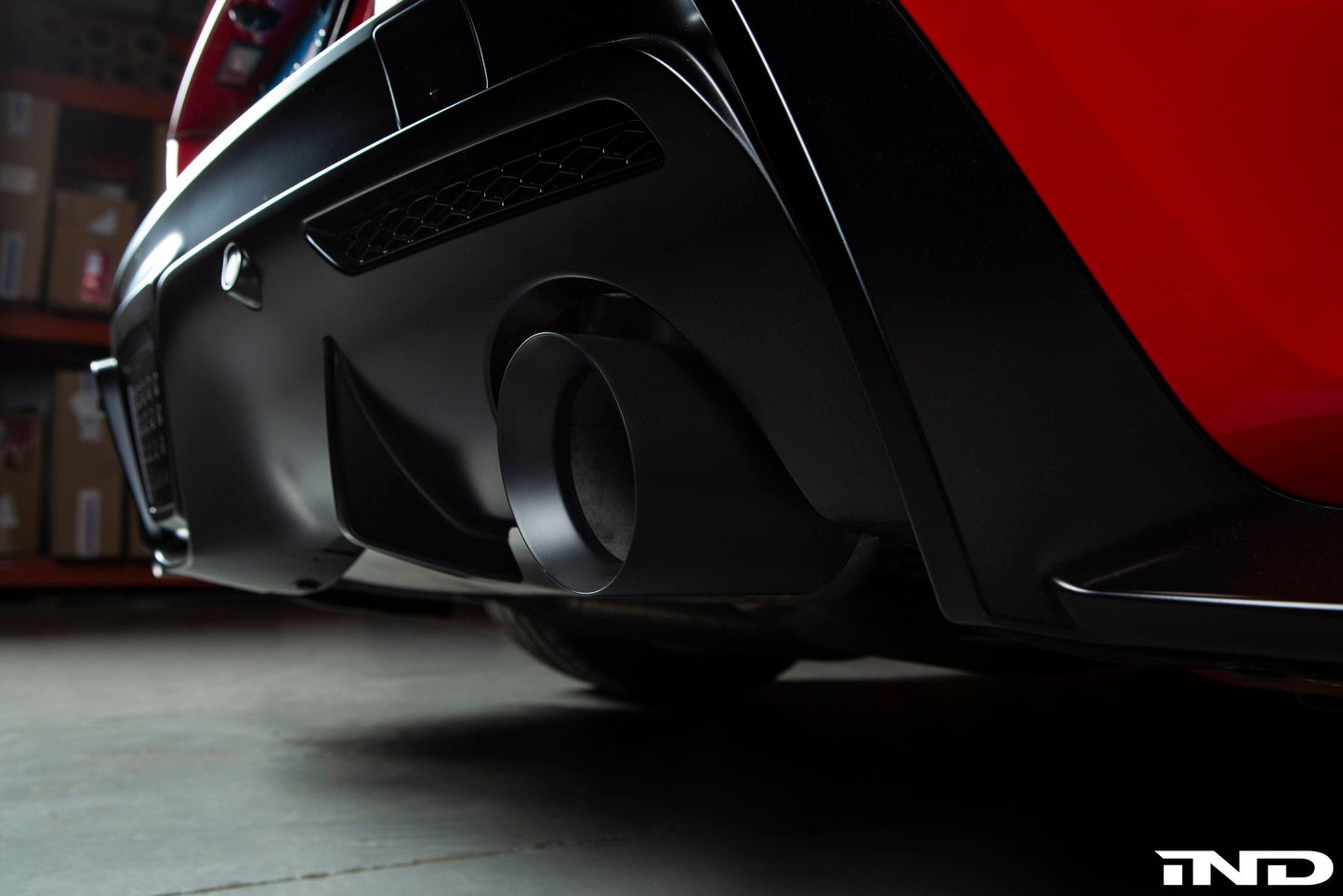 IND A90 スープラ エキゾーストチップセット - マットブラック