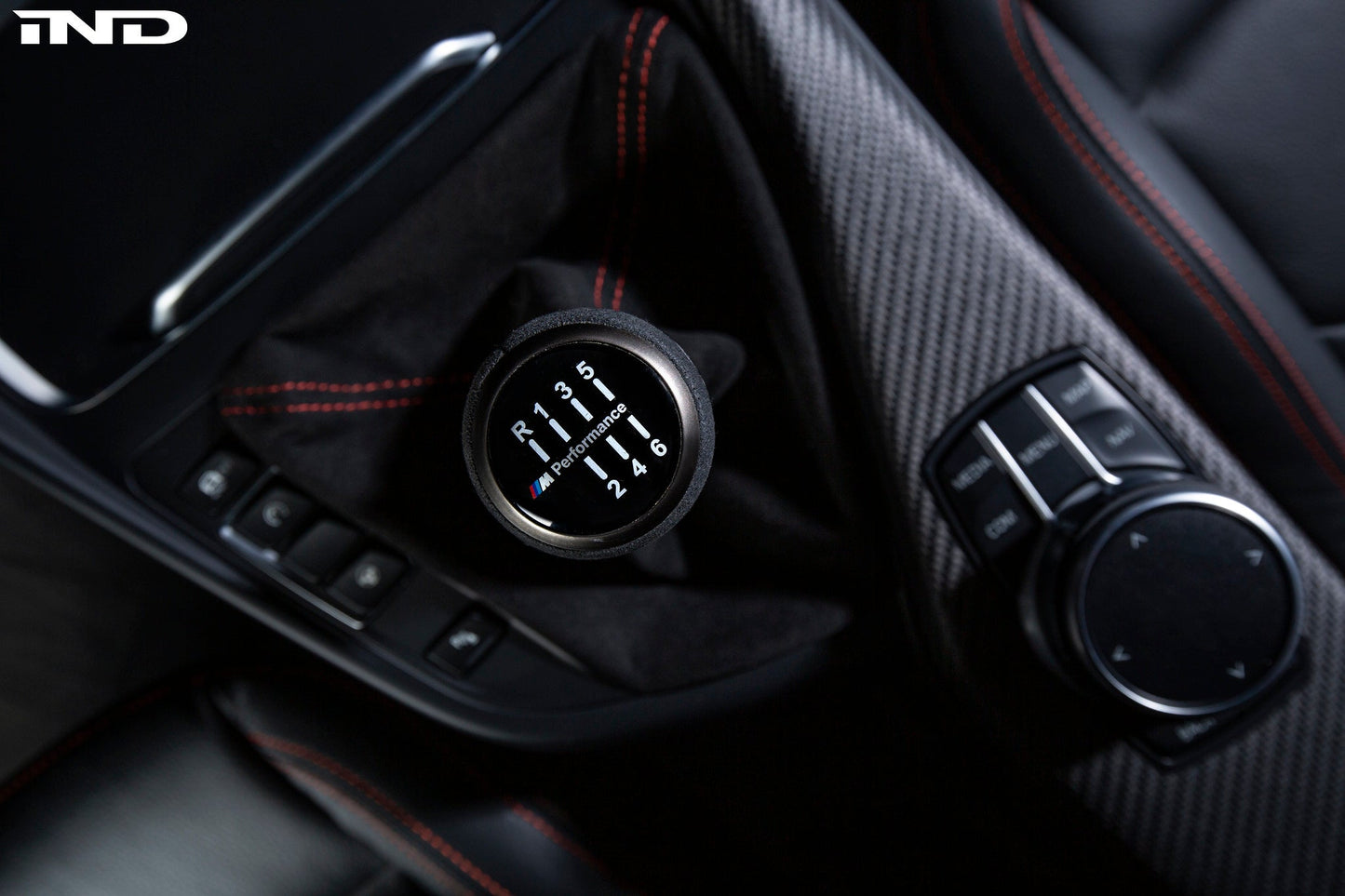 IND F87 M2 マットカーボン ステッチシフトブーツ - 6MT