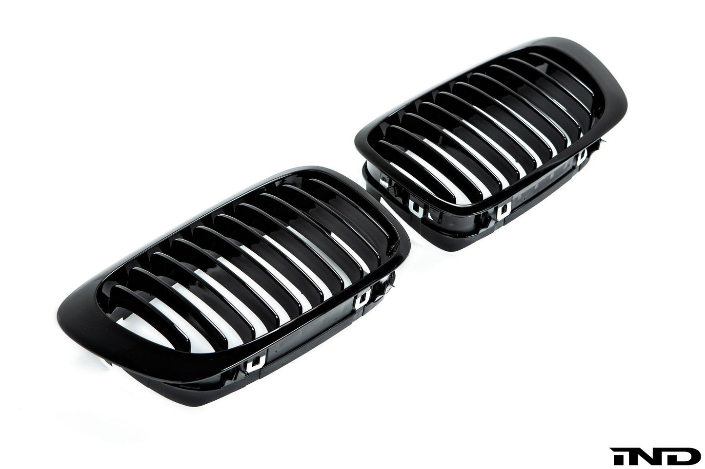 iND e46 m3 black chrome front grille set - iND Distribution