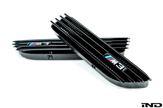 iND e46 m3 black chrome side grille set - iND Distribution
