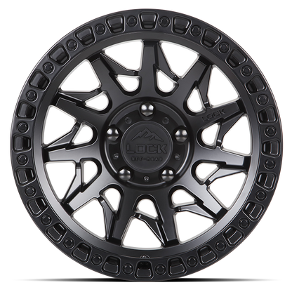 Lock Off-Road Wheels LUNATIC- マットブラック