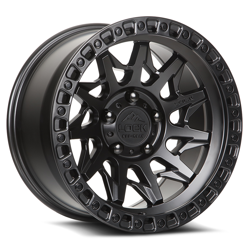 Lock Off-Road Wheels LUNATIC- マットブラック