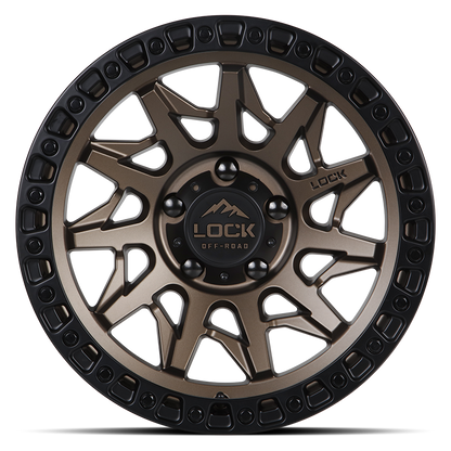 Lock Off-Road Wheels LUNATIC- マットブロンズ