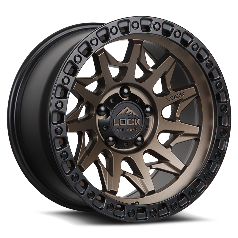 Lock Off-Road Wheels LUNATIC- マットブロンズ