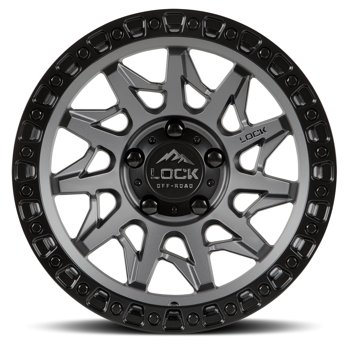 Lock Off-Road Wheels LUNATIC- マットグレー