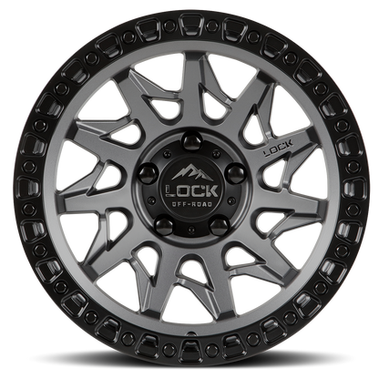 Lock Off-Road Wheels LUNATIC- マットグレー