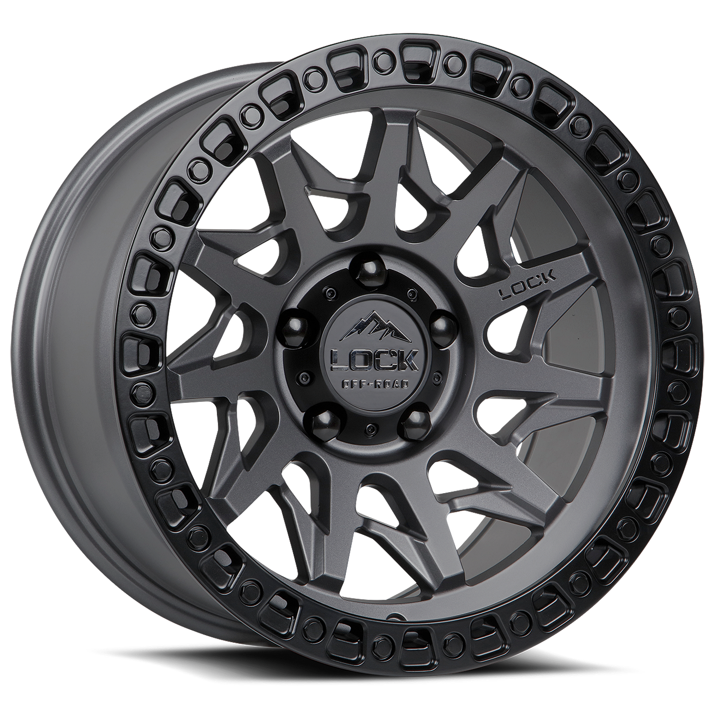 Lock Off-Road Wheels LUNATIC- マットグレー