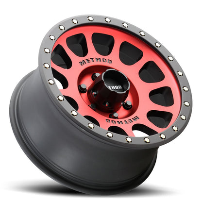 Method Race Wheels 305 | NV | レッド - マットブラックリップ