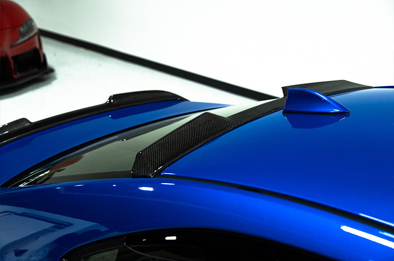 OLM V2 カーボンファイバー リアルーフスポイラー - 2022以降 WRX用
