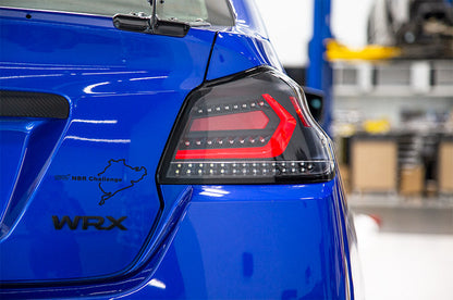 OLM エボリューション テールライト（クリアレンズ・ブラックベース・レッドバー）- 2015-2021 WRX / STI