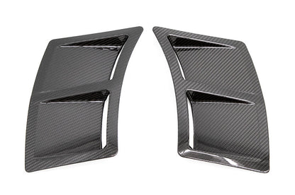OLM S207スタイル カーボンファイバーバンパーベントインサート - 2015年以降 WRX/STI