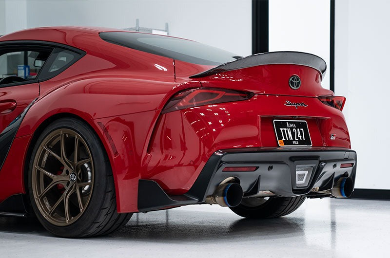 OLM ASスタイル カーボンファイバー ダックビルスポイラー - 2020+ スープラ